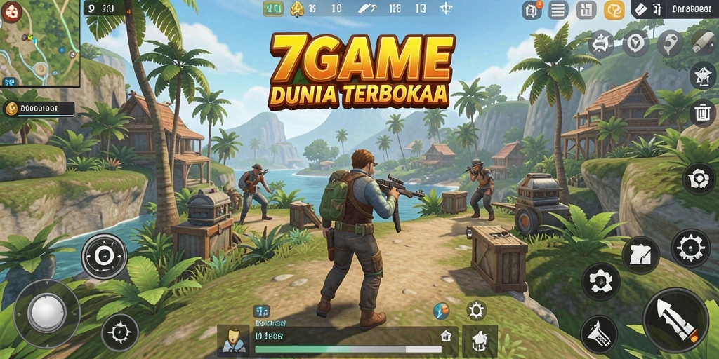 Screenshot gameplay menampilkan eksplorasi dunia terbuka yang menakjubkan.