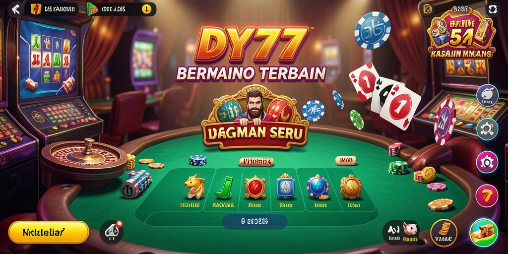 Tampilan gameplay menarik di DY777 dengan warna cerah dan fitur interaktif.