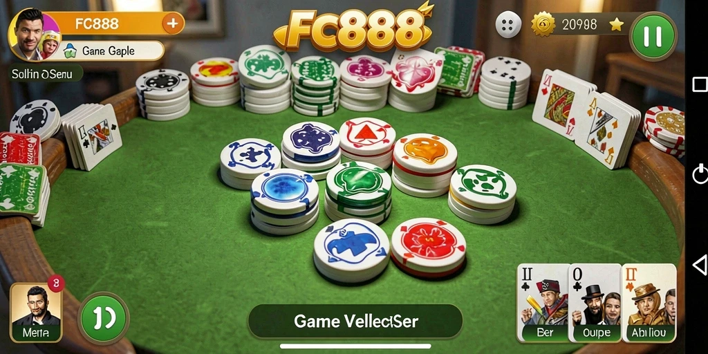 Screenshot utama dari gameplay Gaple yang menarik.