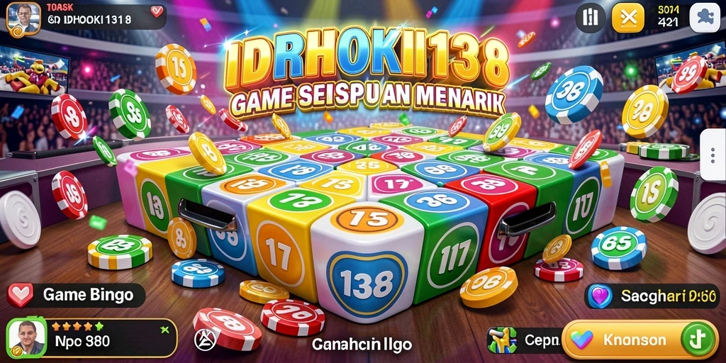 Screenshot utama gameplay Bingo IDRHOKI138 yang penuh aksi.