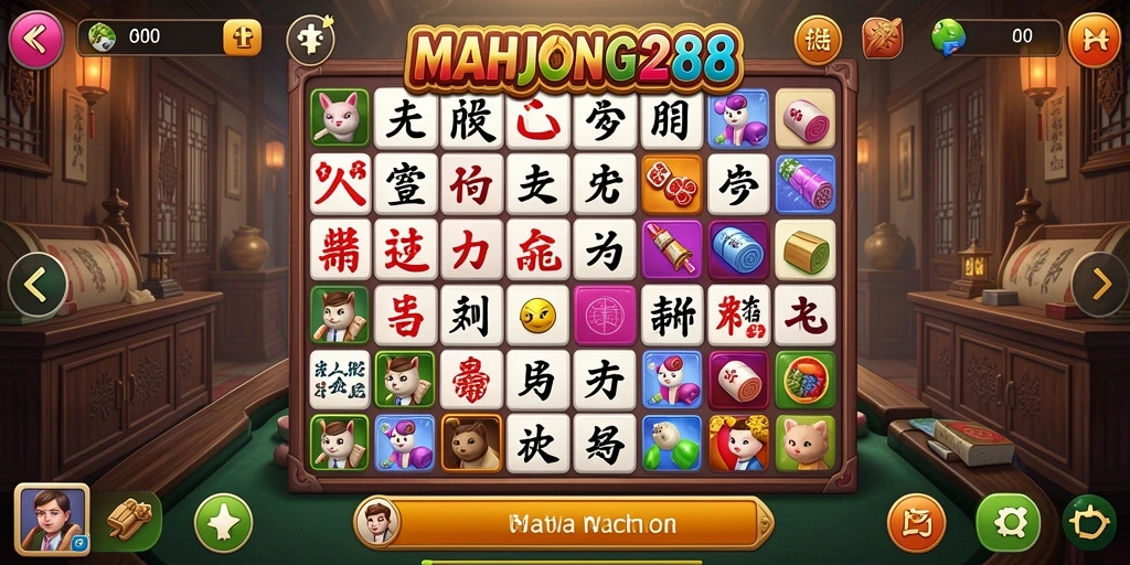 Tampilan menarik dari gameplay MAHJONG288 yang menantang.