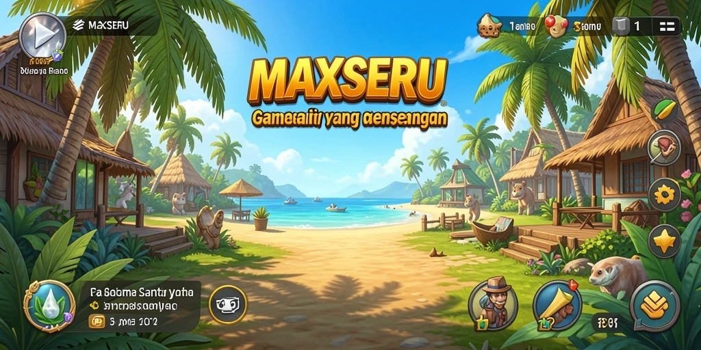 Tampilan permainan <strong>MAXSERU</strong> yang seru dan menawan.