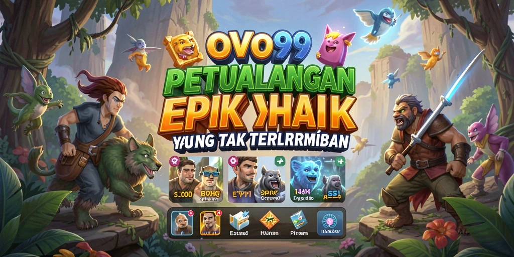 Tampilan gameplay OVO99 yang penuh aksi dan petualangan