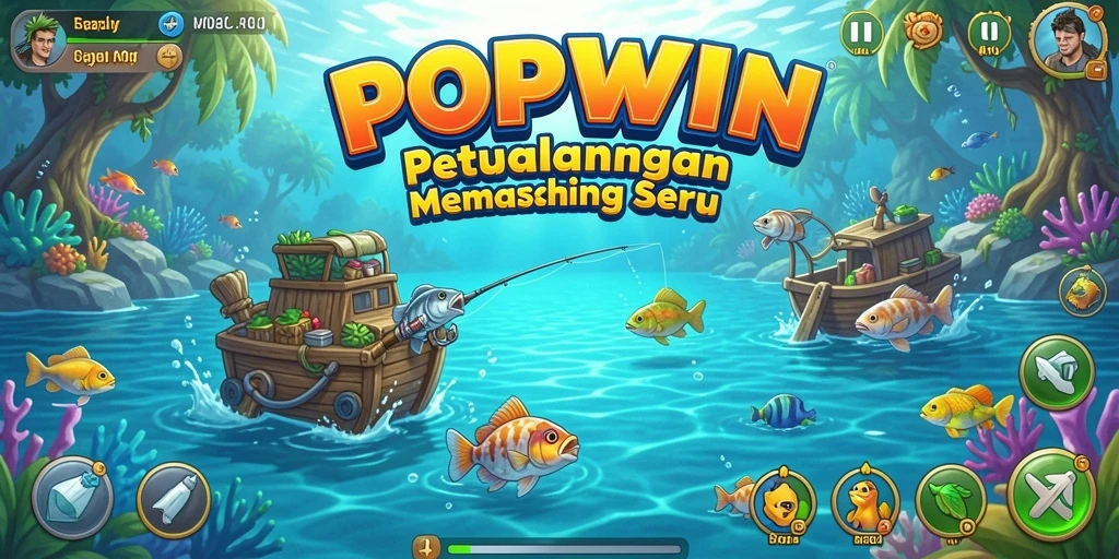 Tangkapan ikan besar di gameplay POPWIN yang mendebarkan.