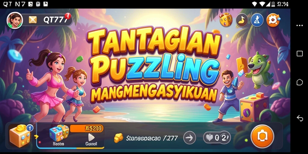 Tampilan gameplay QT777 yang seru dan menarik untuk para pemain Puzzle.