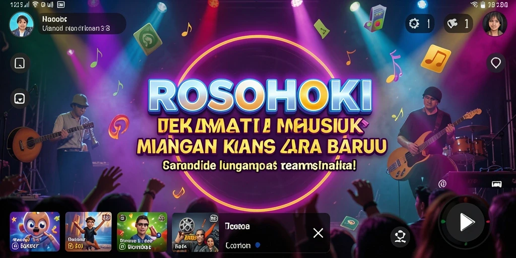 Screenshot menunjukkan pemain bernyanyi dengan antusias di dalam game.