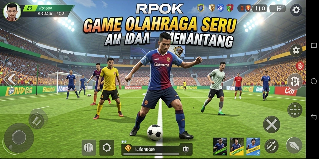 Screenshot RPOK menampilkan aksi seru dalam pertandingan olahraga.