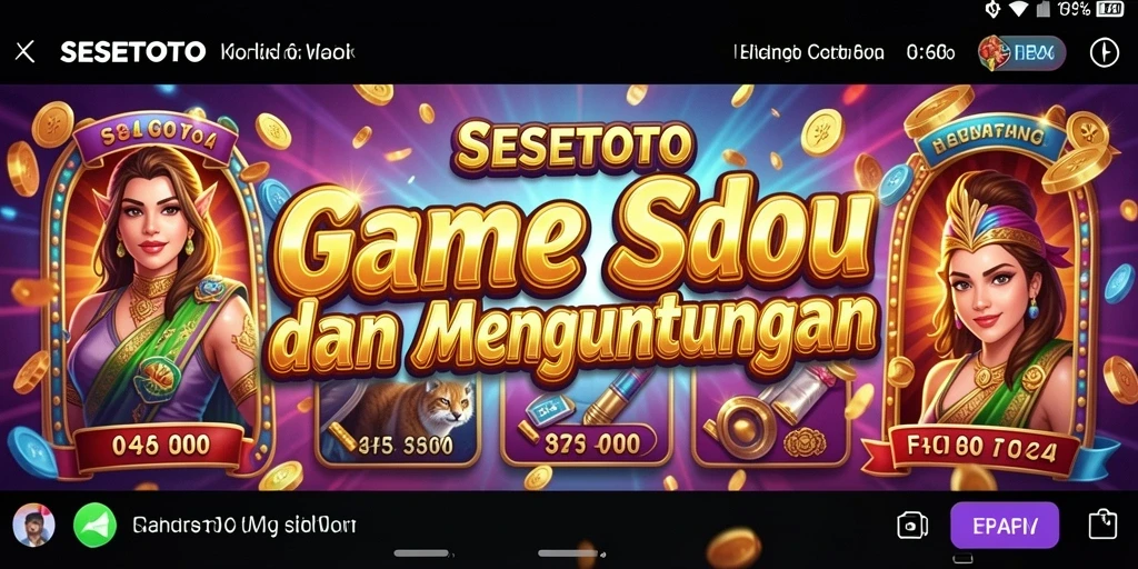 Tampilan gameplay SESETOTO dengan grafis slot yang menarik.