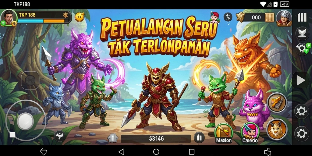 Tangkapan layar gameplay TKP188 yang menunjukkan aksi seru dalam petualangan.