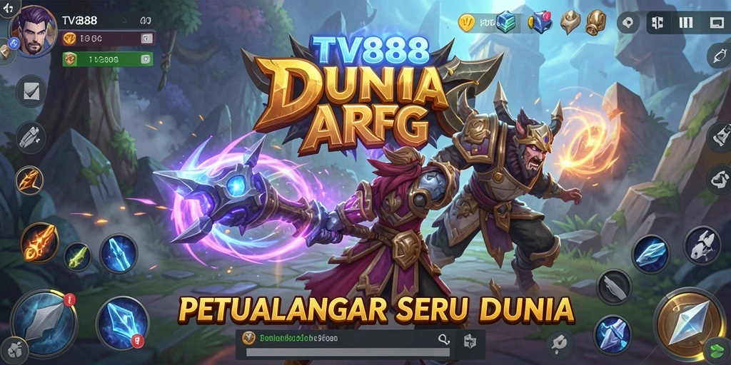 Tampilan gameplay ARPG seru dalam TV888 dengan aksi spektakuler.