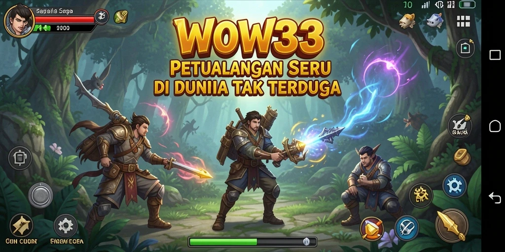 Gameplay seru dan penuh aksi di dalam dunia petualangan WOW33.