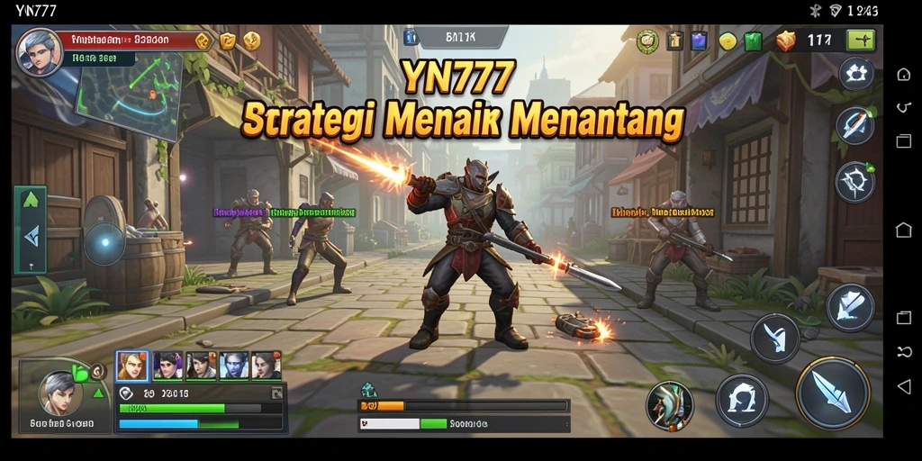 Screenshot gameplay <strong>YN777</strong> menampilkan aksi strategi yang dinamis.