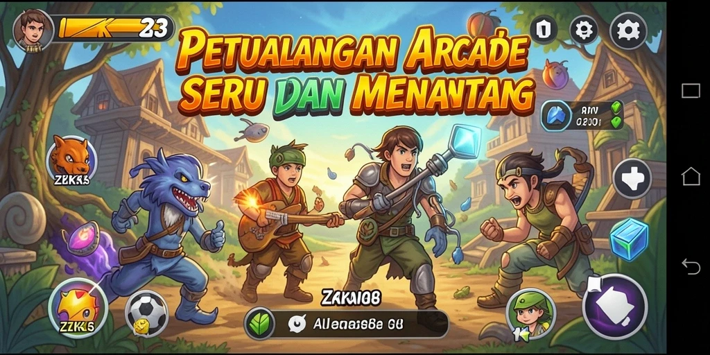 Tampilan gameplay ZK3 yang menegangkan dan penuh aksi.